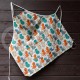 Colourful half-linen kitchen apron "Cats"